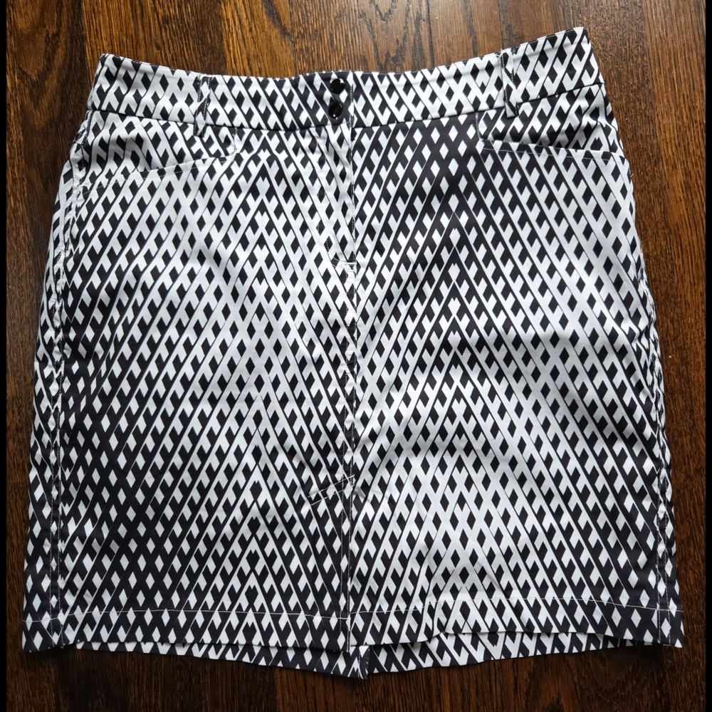 GGBlue Tennis Sports Skirt with Shorts Insert Geometric Pattern Size‎ 8